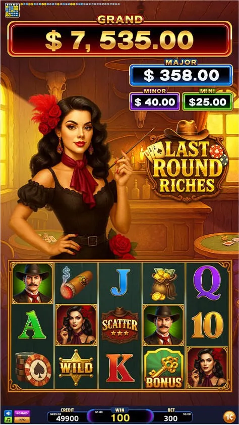 Last Round Riches game screen